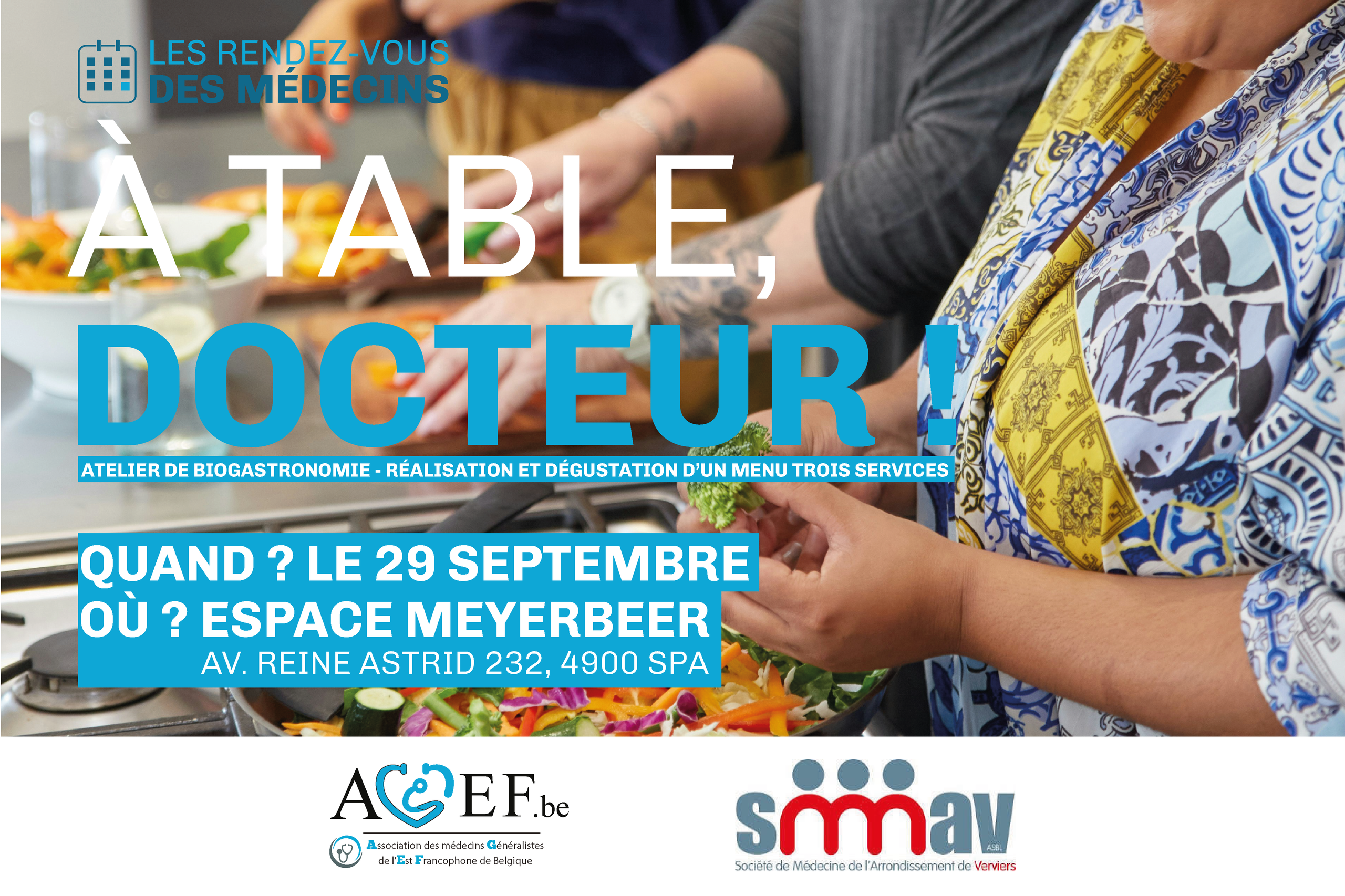 Affiche "À table, docteur !"